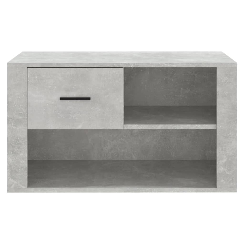 Skoskab Beton Grå 80x35x45 cm Træmateriale