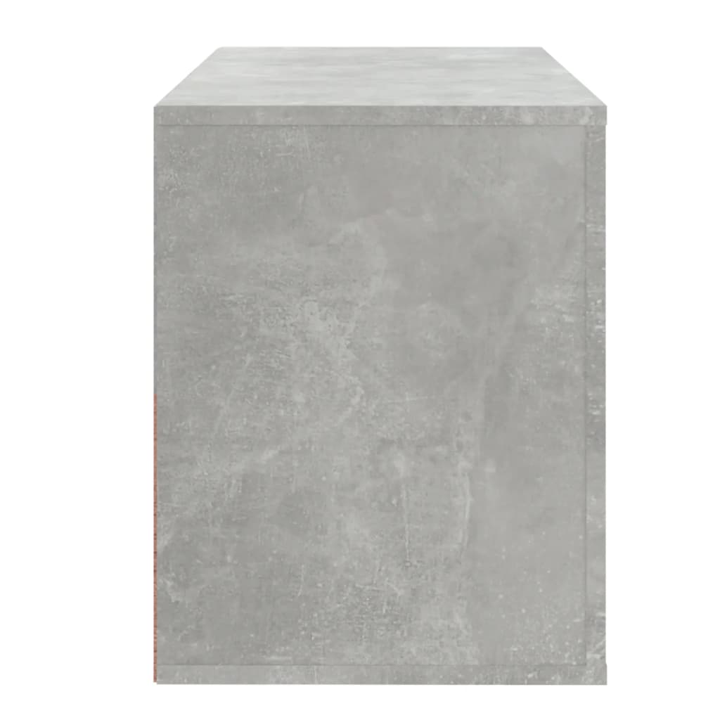 Skoskab Beton Grå 80x35x45 cm Træmateriale