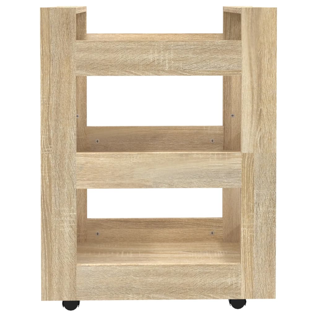 Køkkenvogn Sonoma eg 60x45x80 cm træmateriale