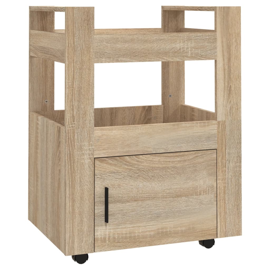 Køkkenvogn Sonoma eg 60x45x80 cm træmateriale