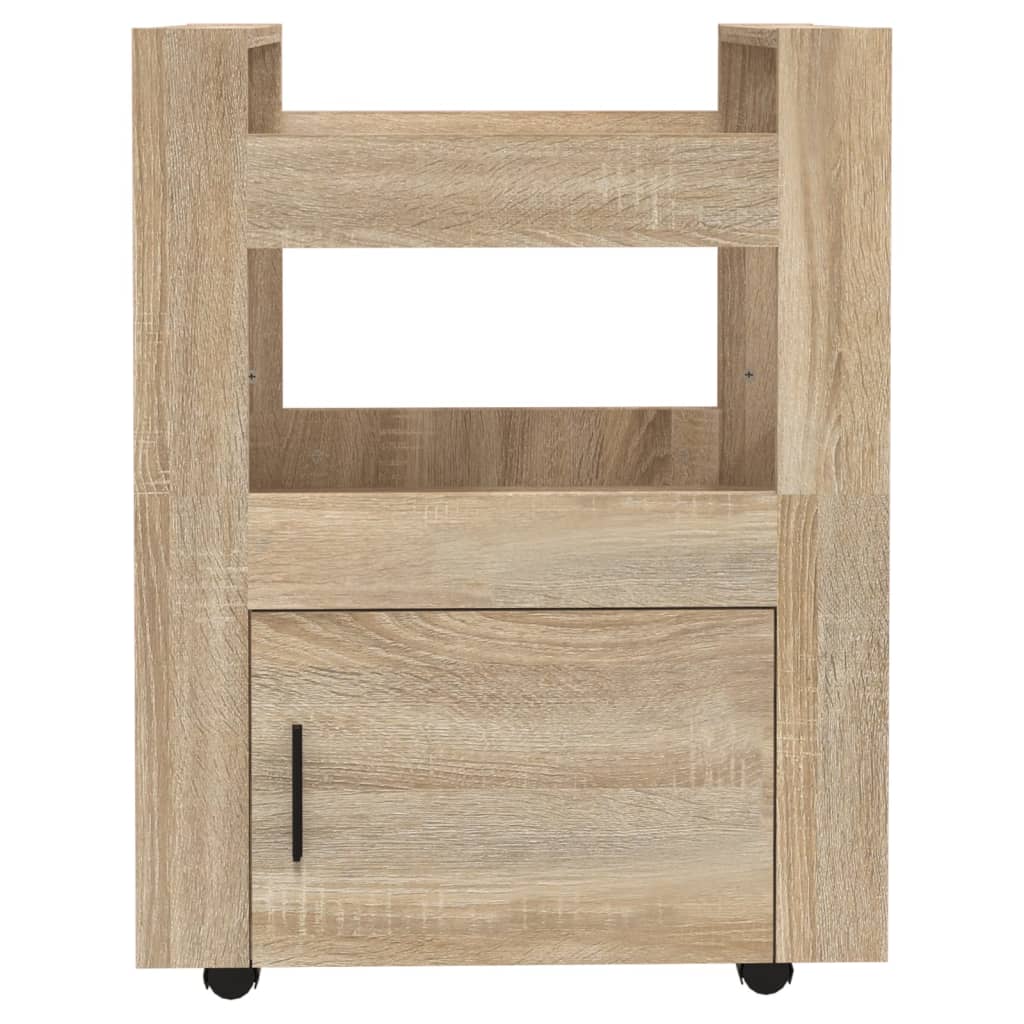 Køkkenvogn Sonoma eg 60x45x80 cm træmateriale