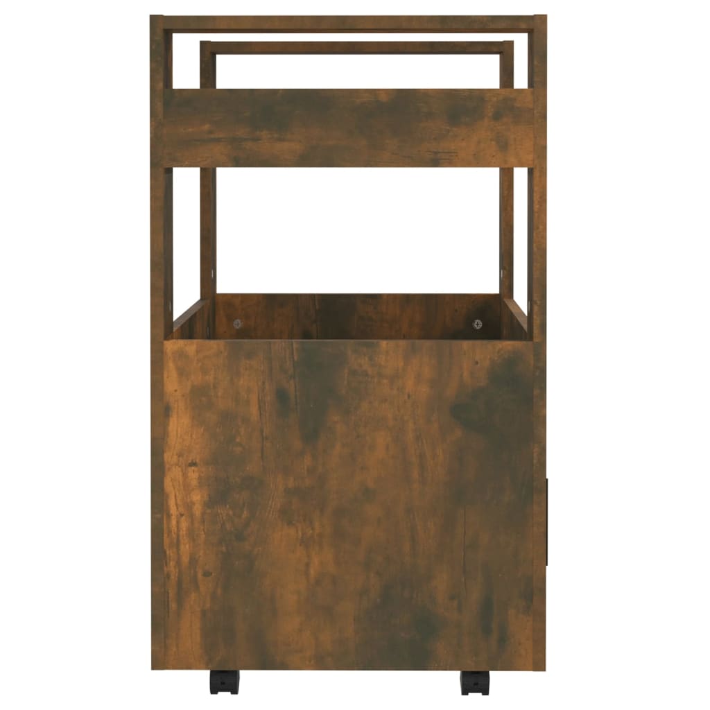 Køkkenvogn røget eg 60x45x80 cm træmateriale