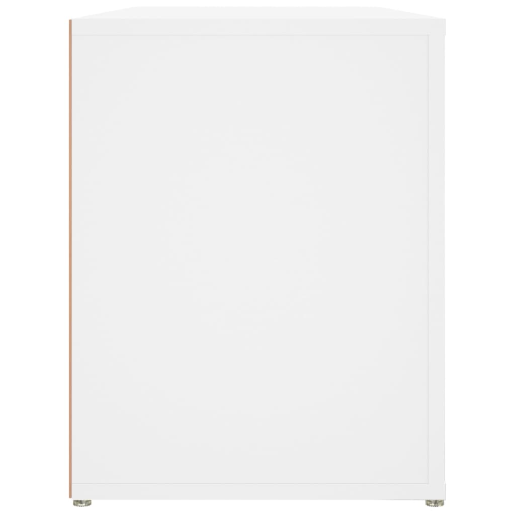 Skostativ Hvid 100x35x45 cm Træmateriale