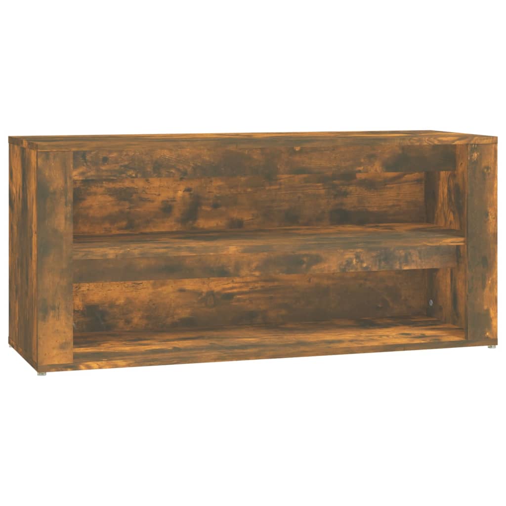 Skostativ røget eg 100x35x45 cm træmateriale