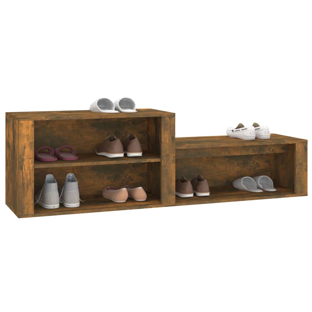 Skoskab Røget Eg 150x35x45 cm Træ Materiale