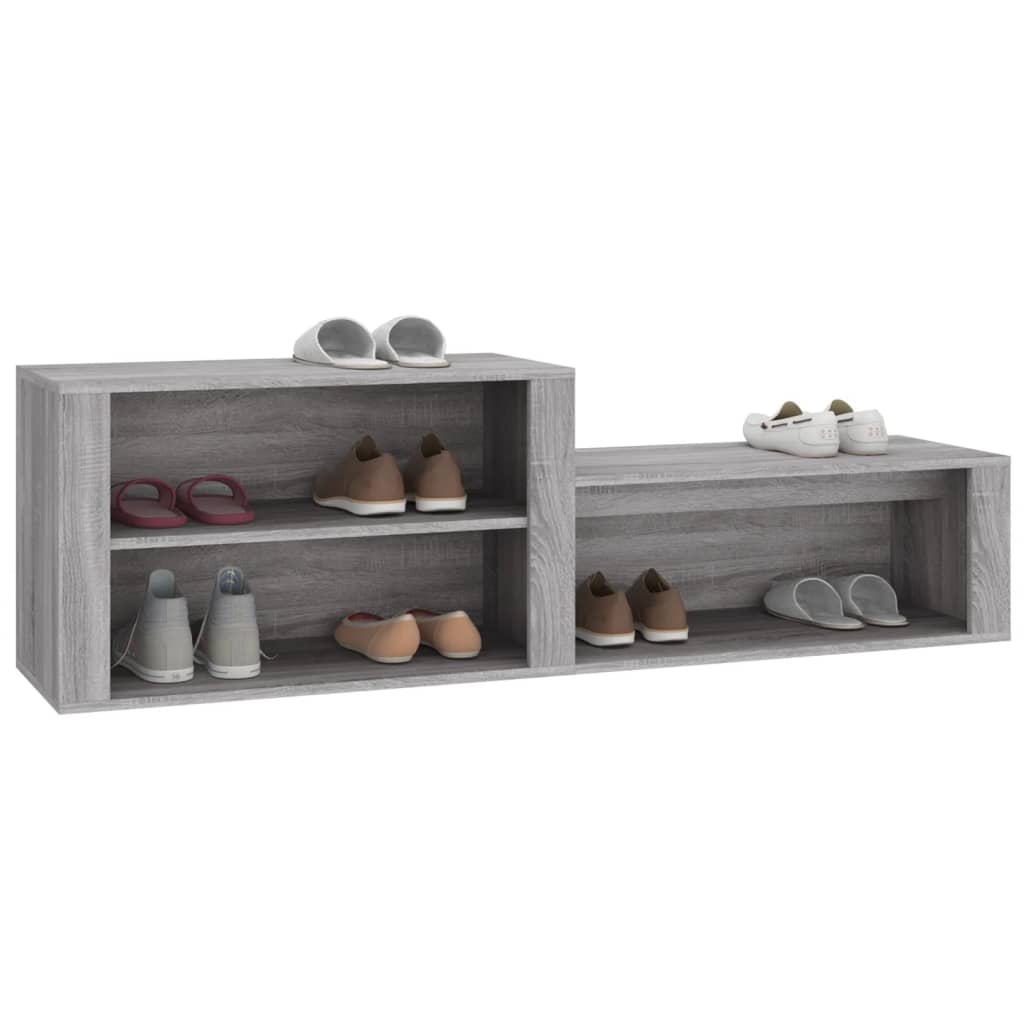 Skoskab Grå Sonoma 150x35x45 cm Træmateriale