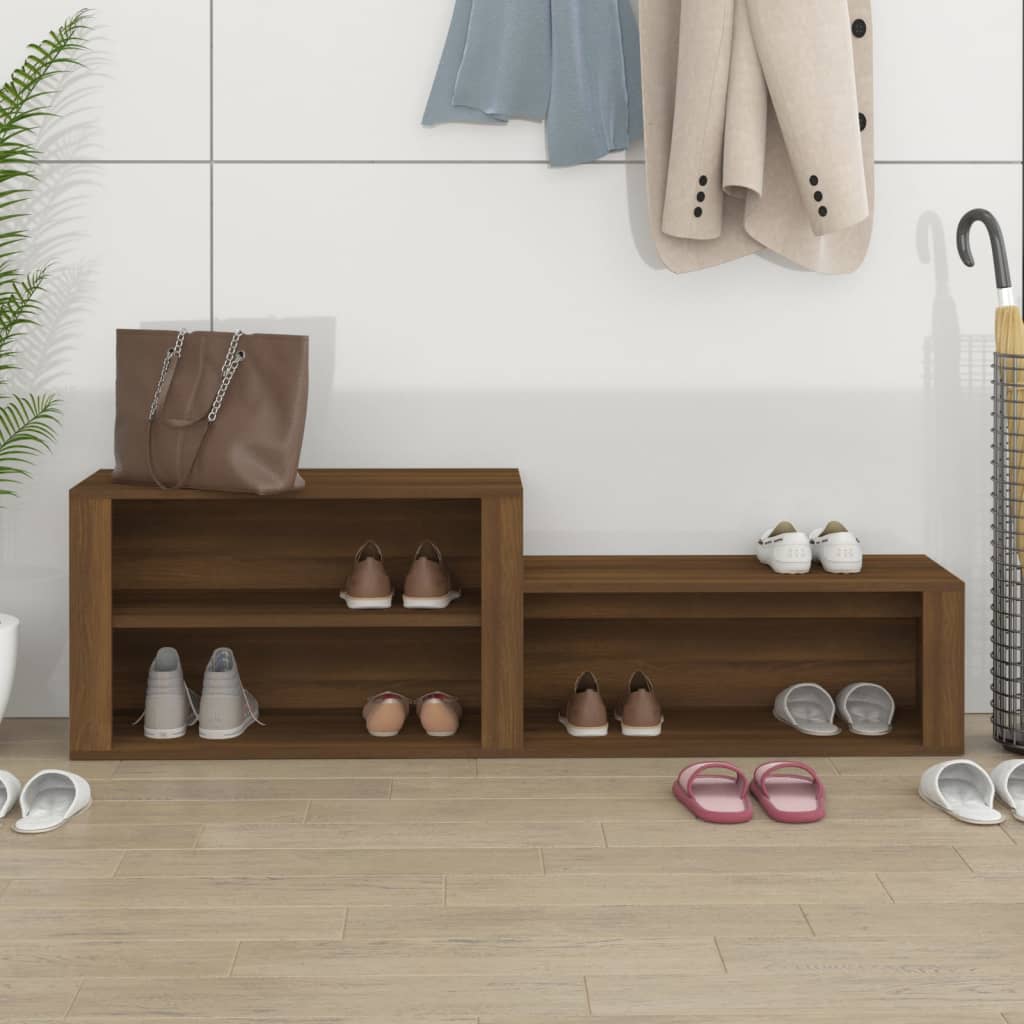 Skoskab Brun Eg Look 150x35x45 cm Træmateriale