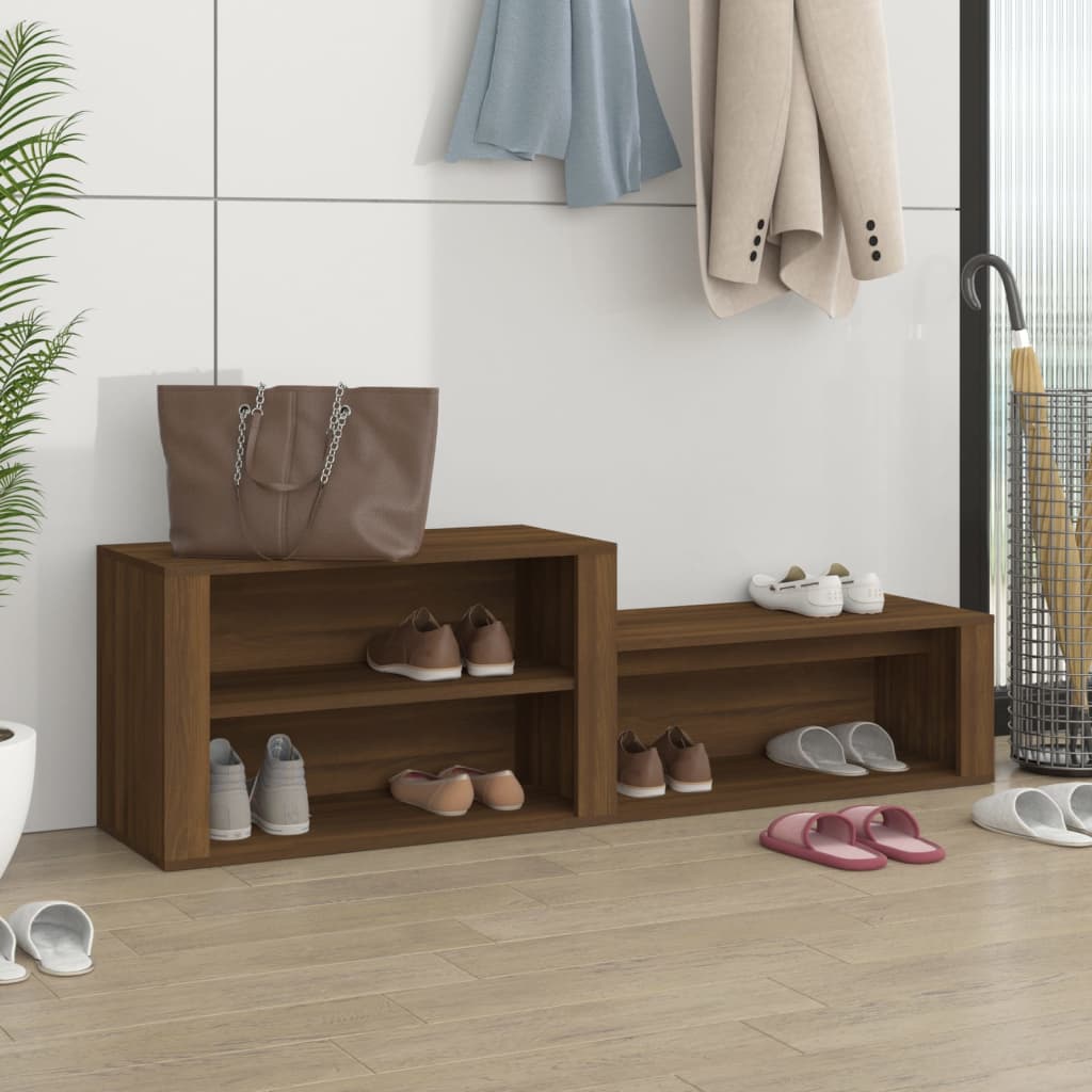 Skoskab Brun Eg Look 150x35x45 cm Træmateriale