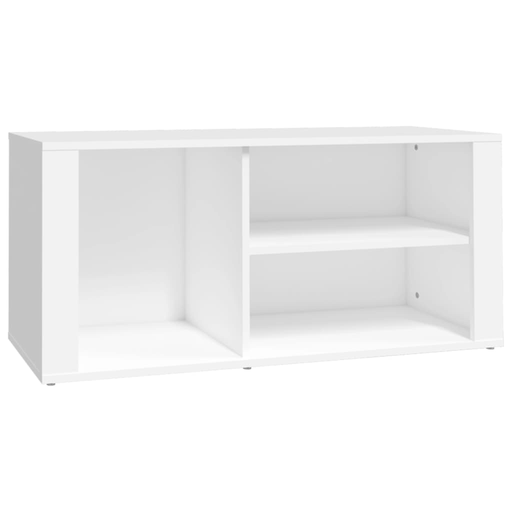 Skostativ Hvid 100x35x45 cm Træmateriale