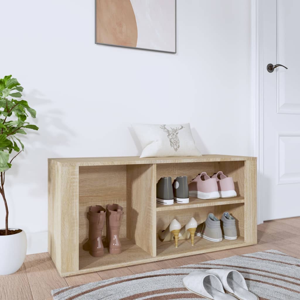 Skostativ Sonoma eg 100x35x45 cm træmateriale
