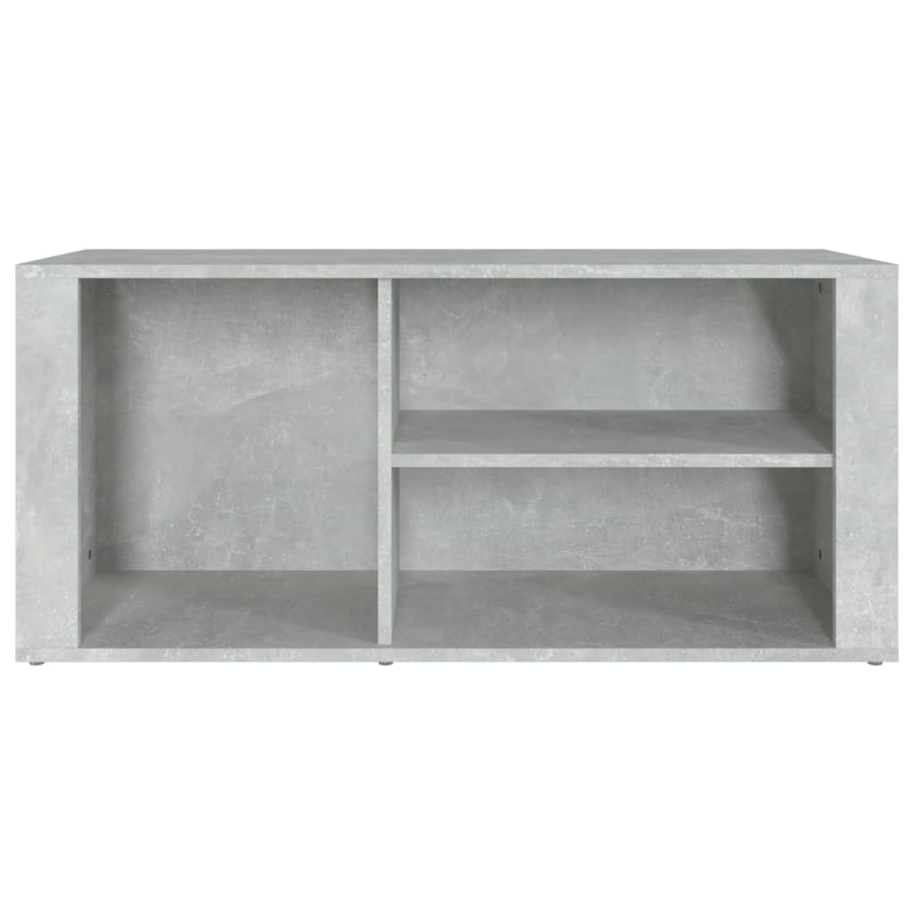 Skostativ betongrå 100x35x45 cm træmateriale