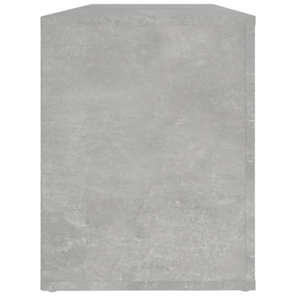 Skostativ betongrå 100x35x45 cm træmateriale