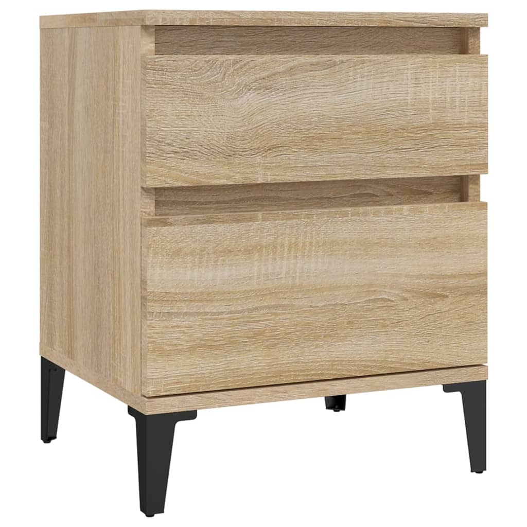 Sengeborde 2 stk Sonoma eg 40x35x50 cm