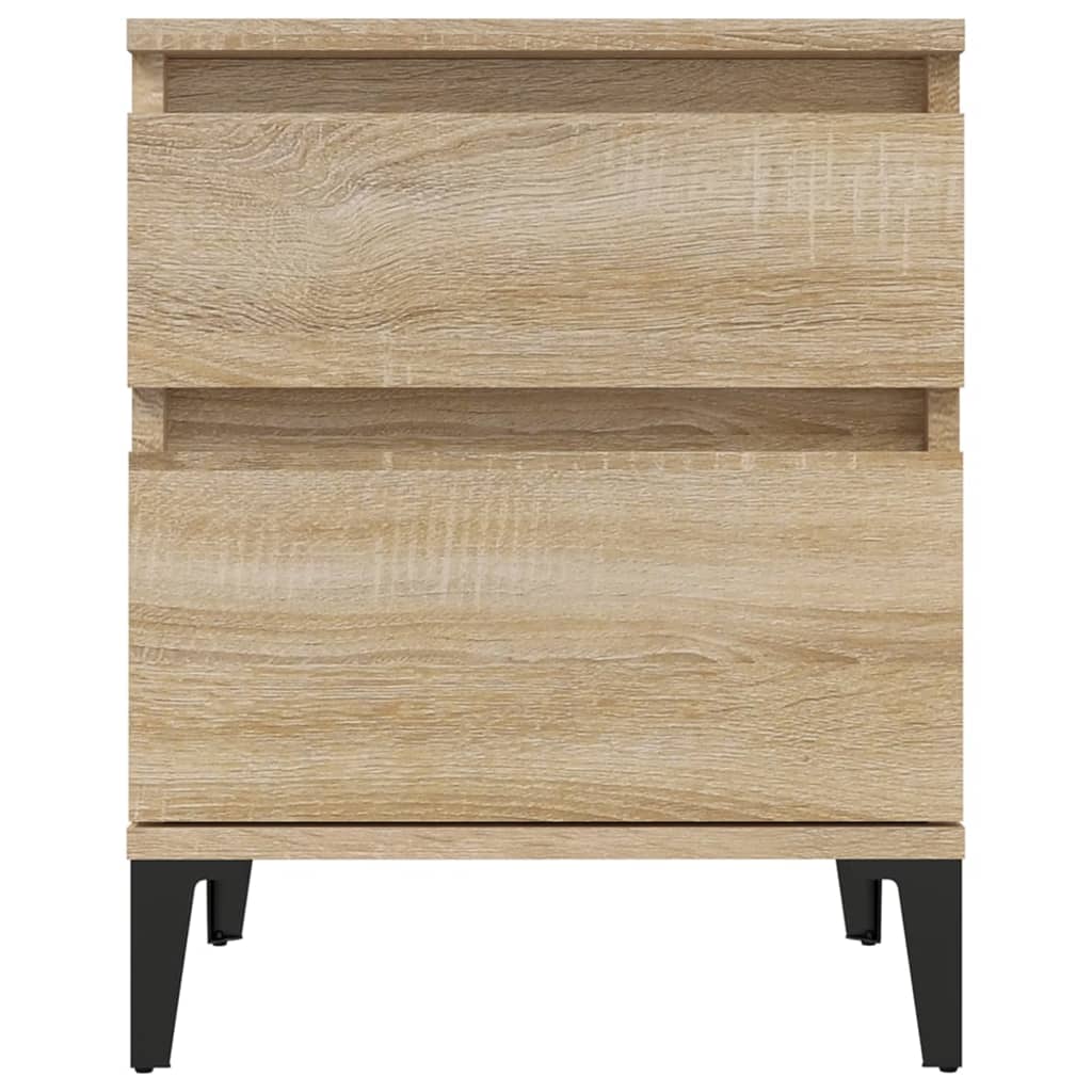 Sengeborde 2 stk Sonoma eg 40x35x50 cm