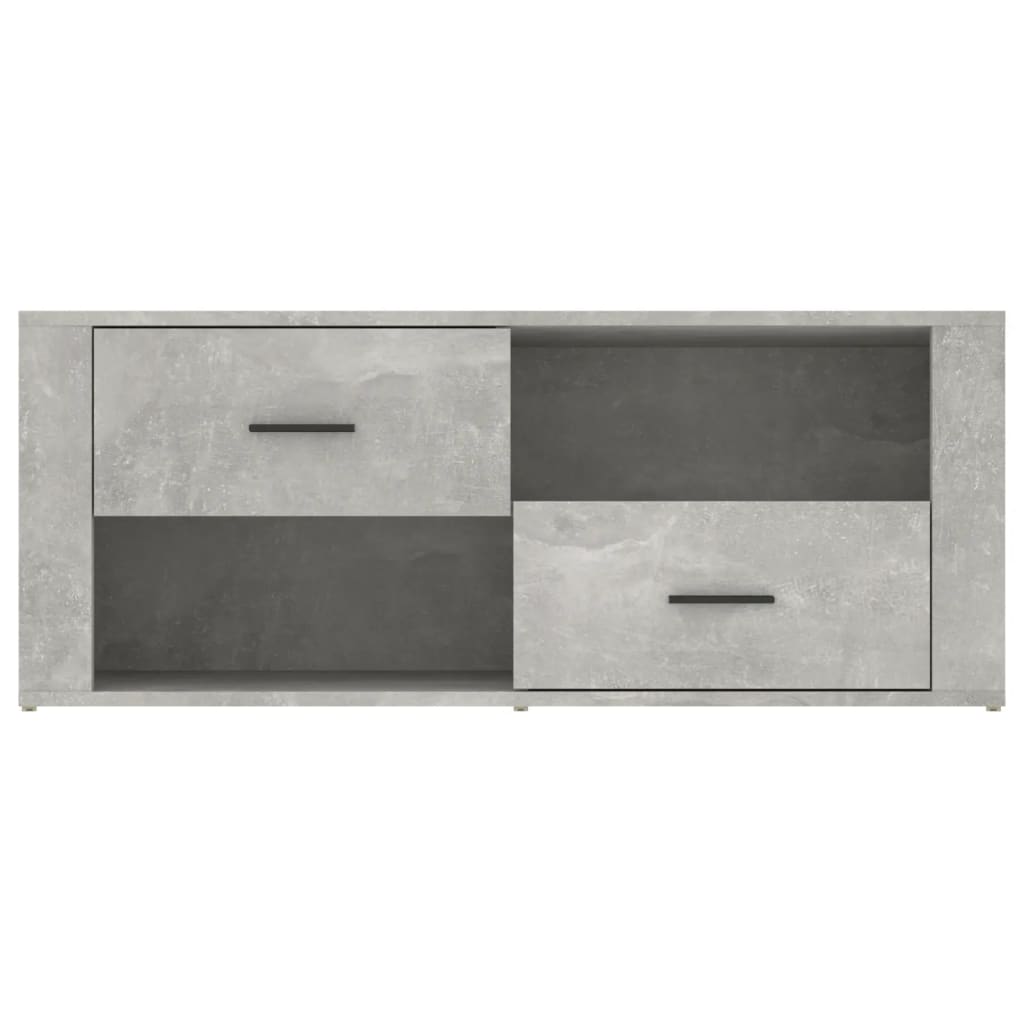 TV-møbel betongrå 100x35x40 cm træmateriale