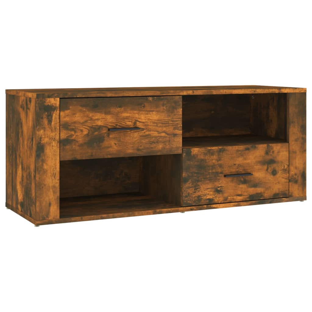 TV-møbel røget eg 100x35x40 cm træmateriale