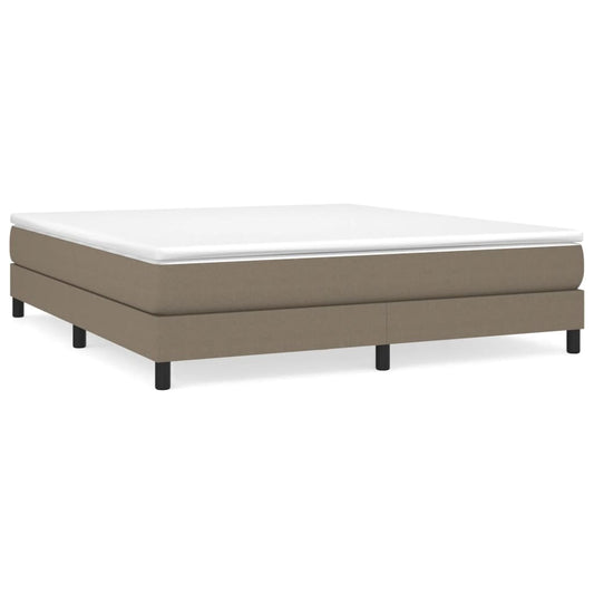 Boxspringbettgestell Taupe 160x200 cm Stoff