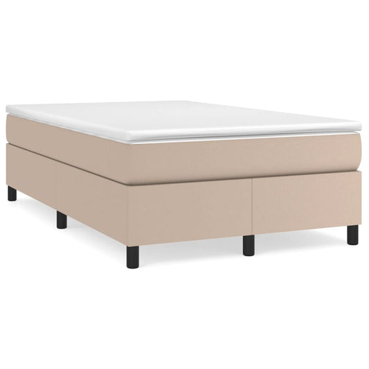 Boxspringbettgestell Cappuccino-Braun 120x200 cm Kunstleder