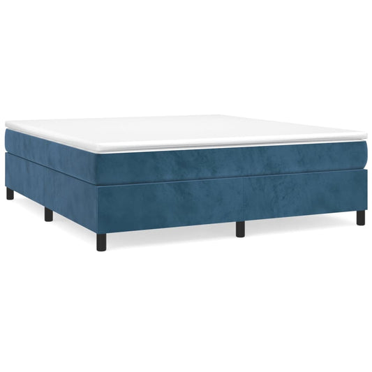 Boxspringbettgestell Dunkelblau 180x200 cm Samt