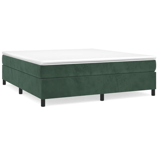 Boxspringbettgestell Dunkelgrün 200x200 cm Samt