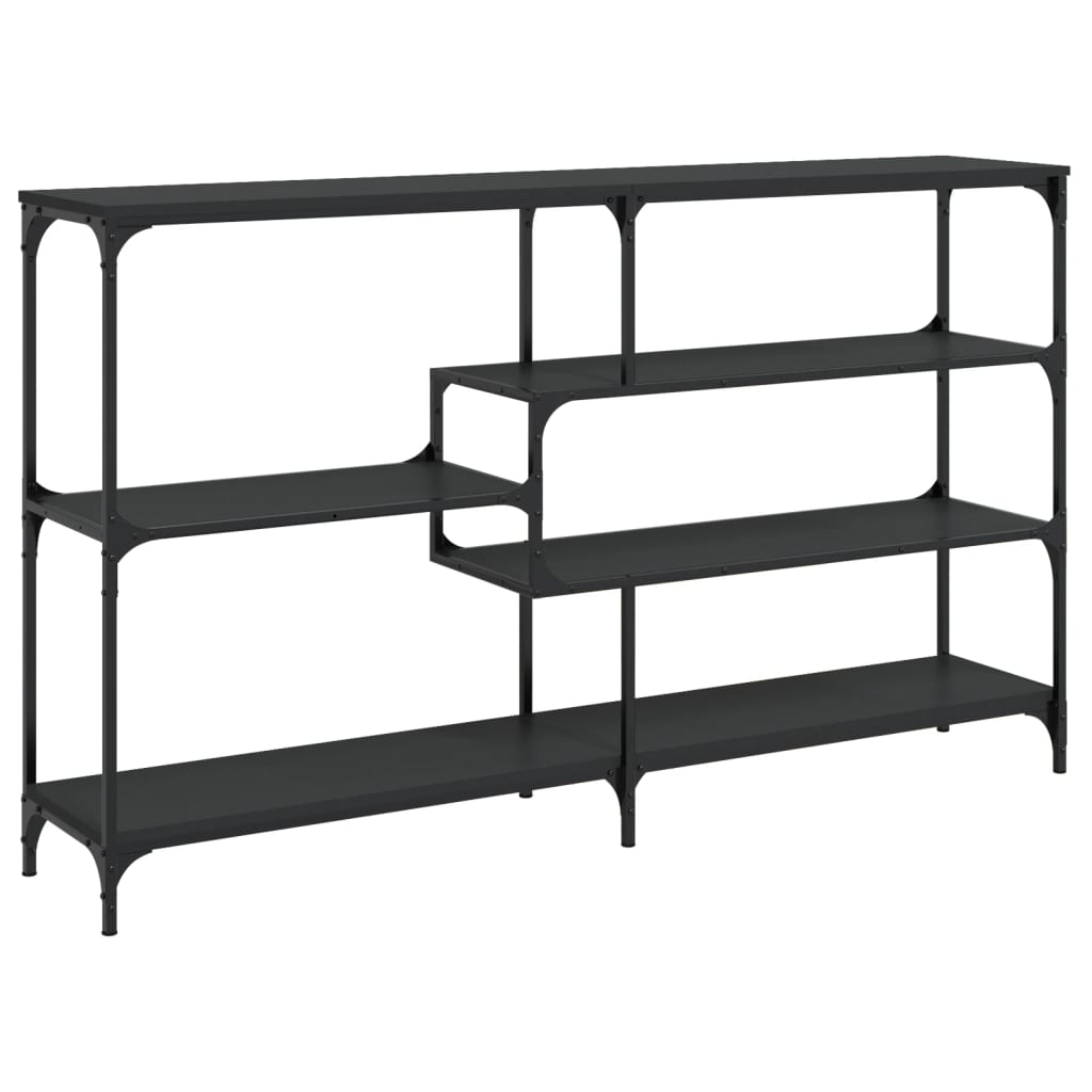 Konsolbord Sort 160x32x95 cm Træmateriale