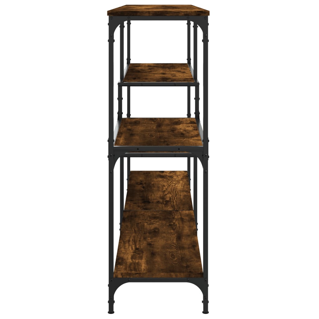 Konsolbord røget eg 160x32x95 cm træmateriale