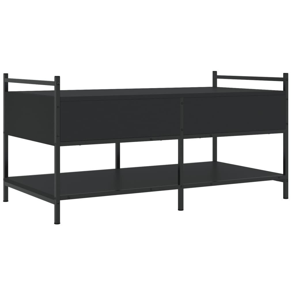 Sofabord Sort 99x50x50 cm Træ Materiale