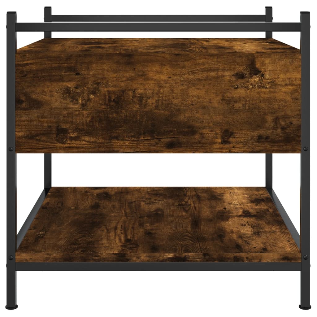Sofabord røget eg 50x50x50 cm træmateriale