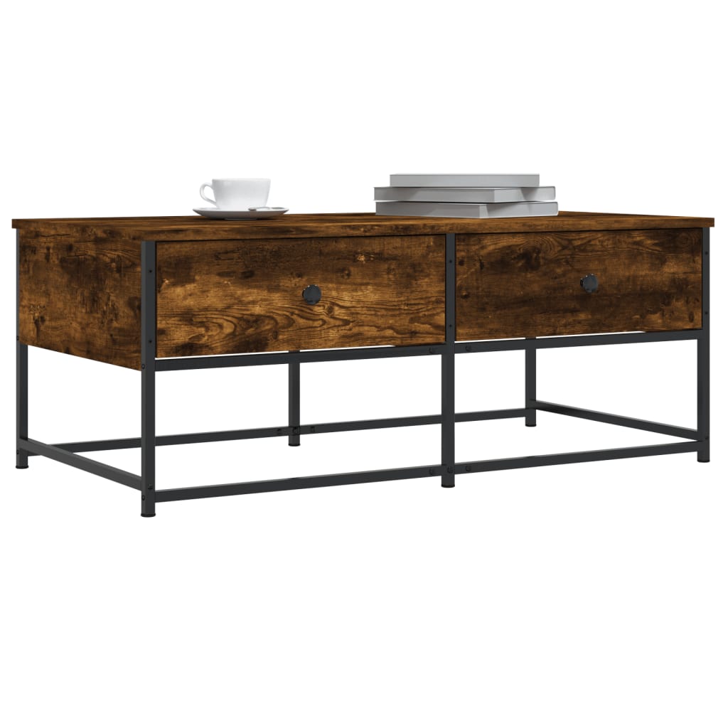 Sofabord røget eg 100x51x40 cm træmateriale