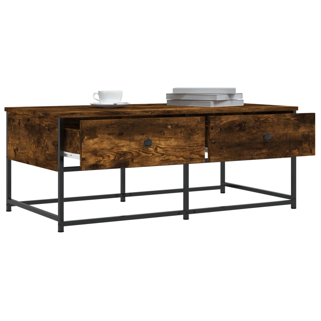 Sofabord røget eg 100x51x40 cm træmateriale