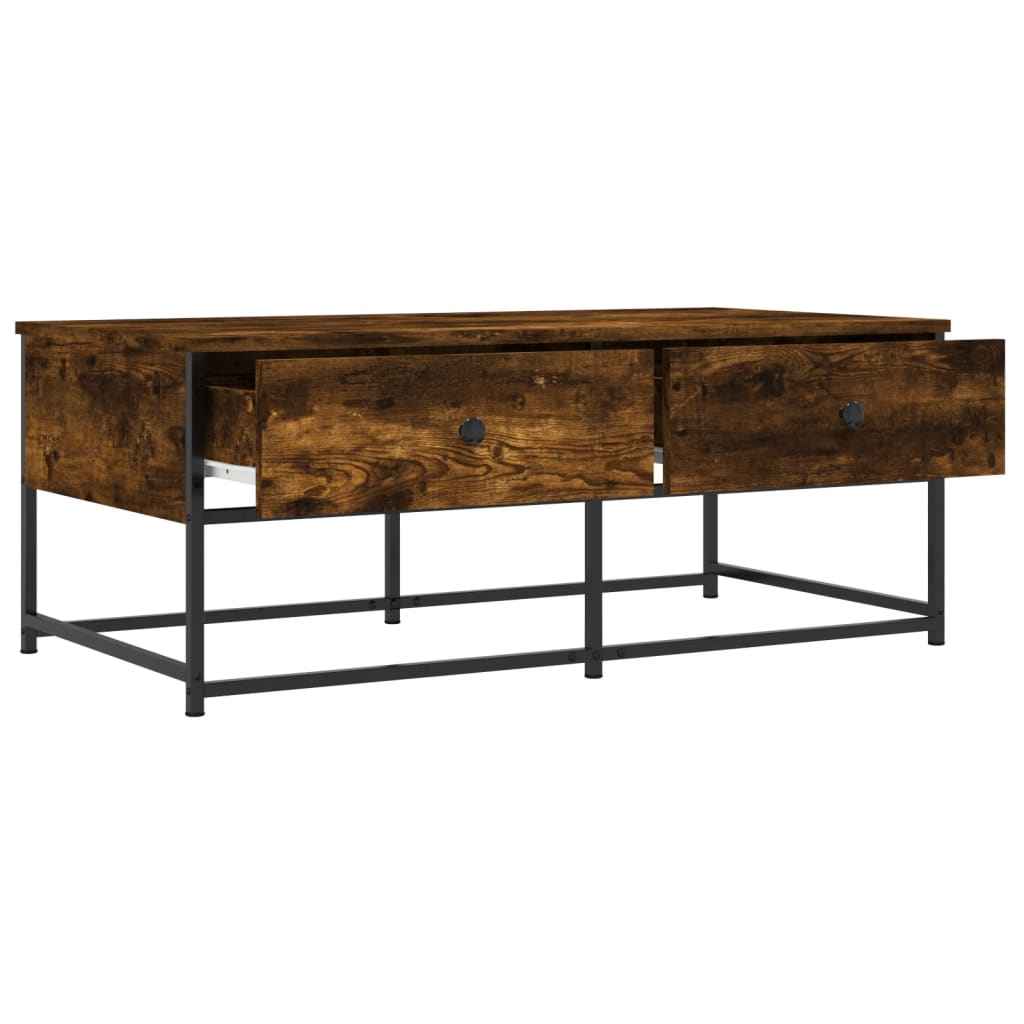 Sofabord røget eg 100x51x40 cm træmateriale