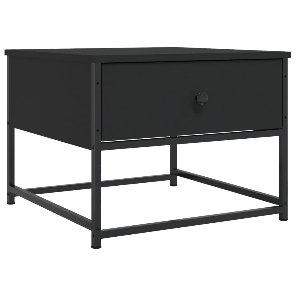 Sofabord Sort 51x51x40 cm Træ Materiale