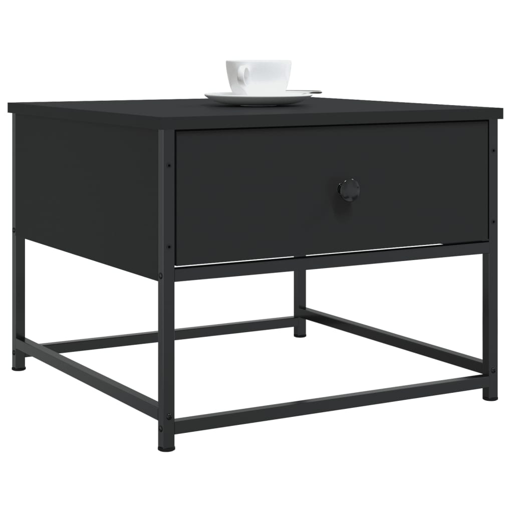 Sofabord Sort 51x51x40 cm Træ Materiale