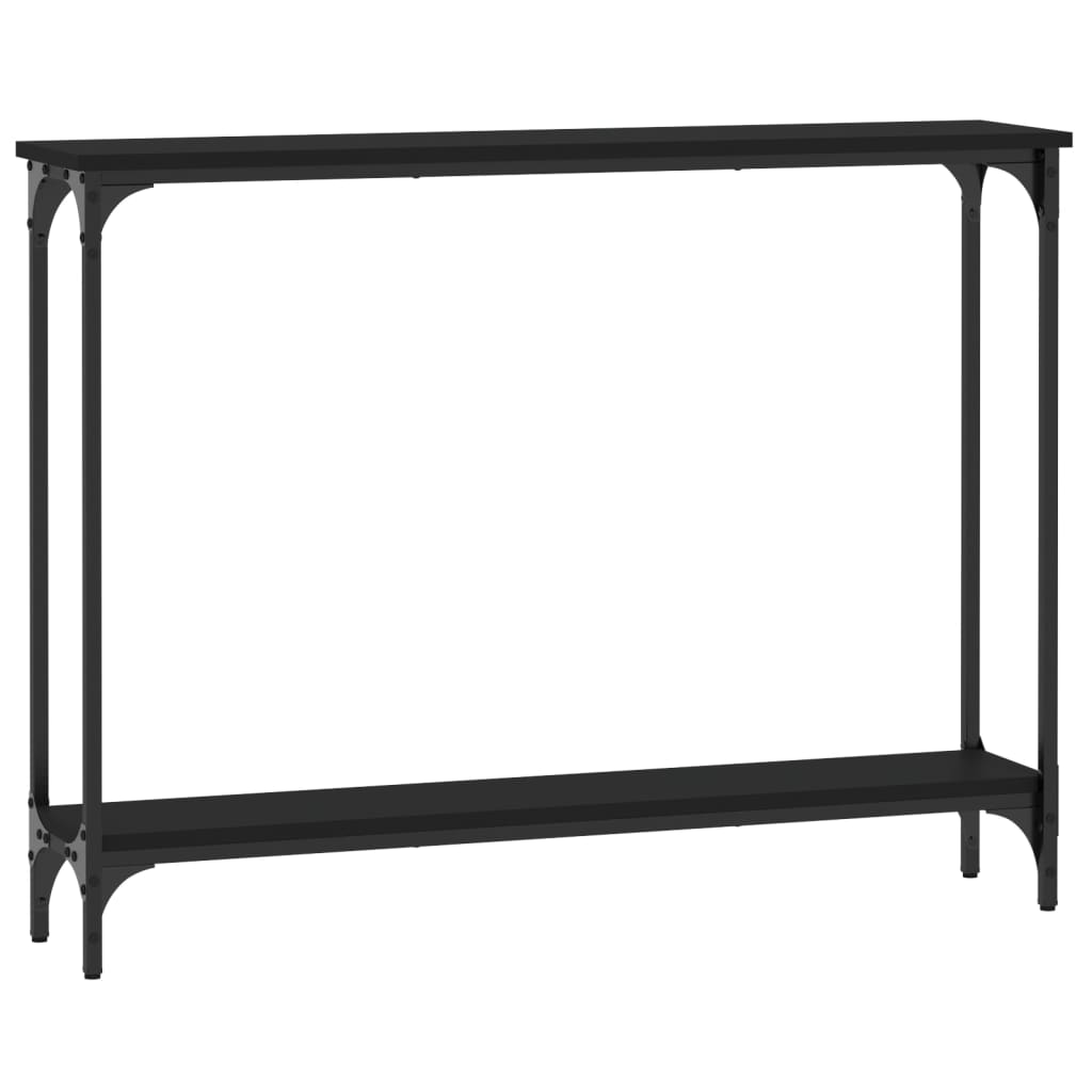 Konsolbord Sort 100x22,5x75 cm Træmateriale