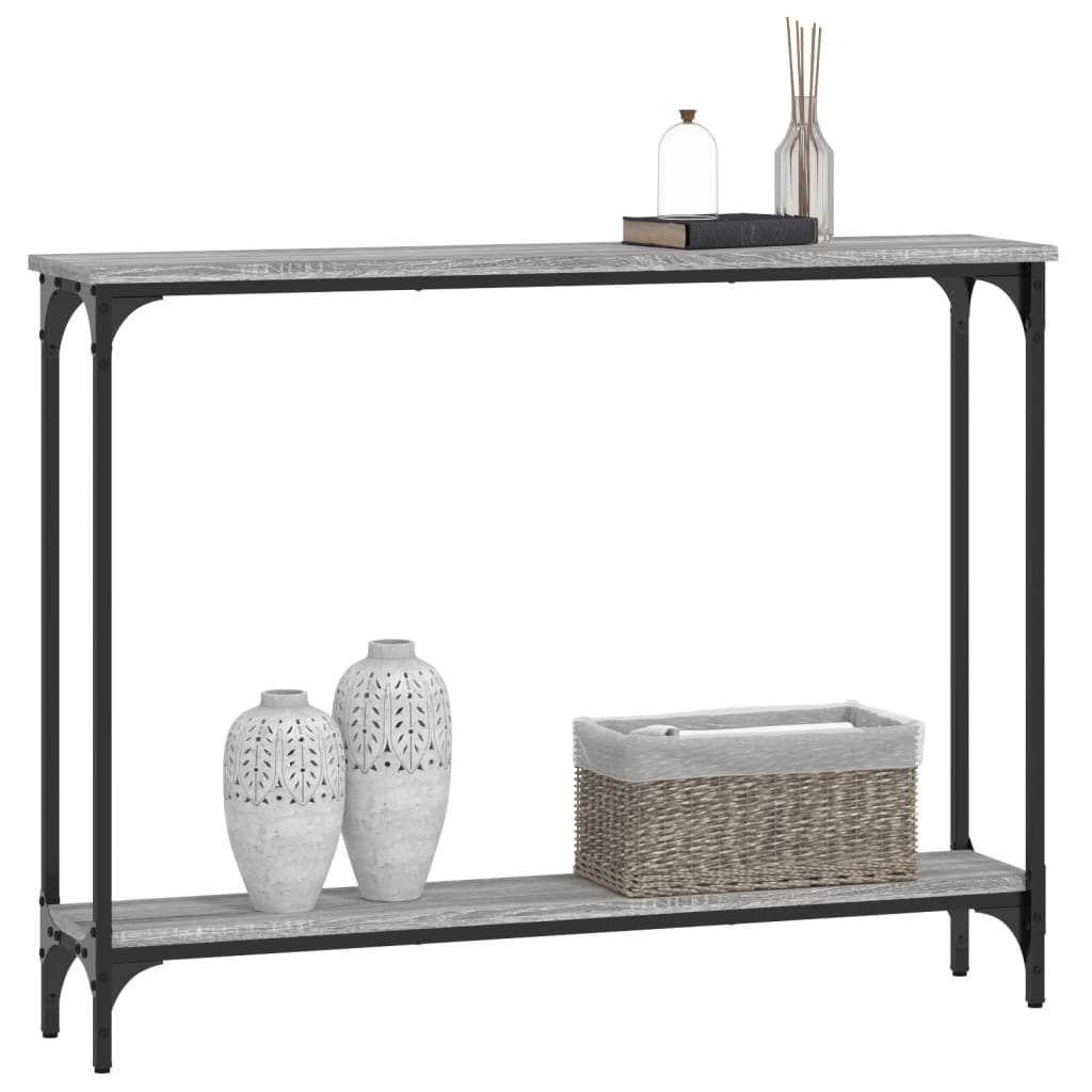 Konsolbord Grå Sonoma 100x22,5x75 cm Træmateriale