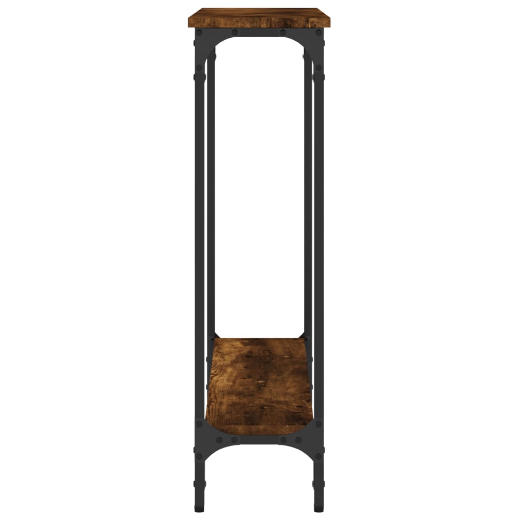 Konsolbord røget eg 75x22,5x75 cm træmateriale