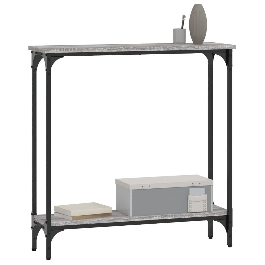 Konsolbord Grå Sonoma 75x22,5x75 cm Træmateriale