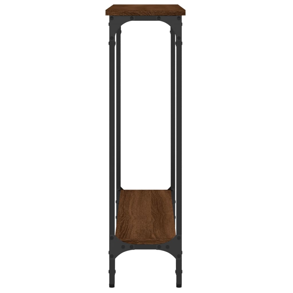 Konsolbord Brun Eg Look 75x22,5x75 cm Træmateriale