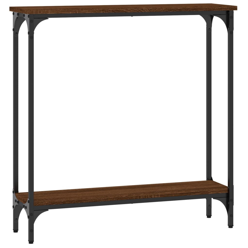 Konsolbord Brun Eg Look 75x22,5x75 cm Træmateriale
