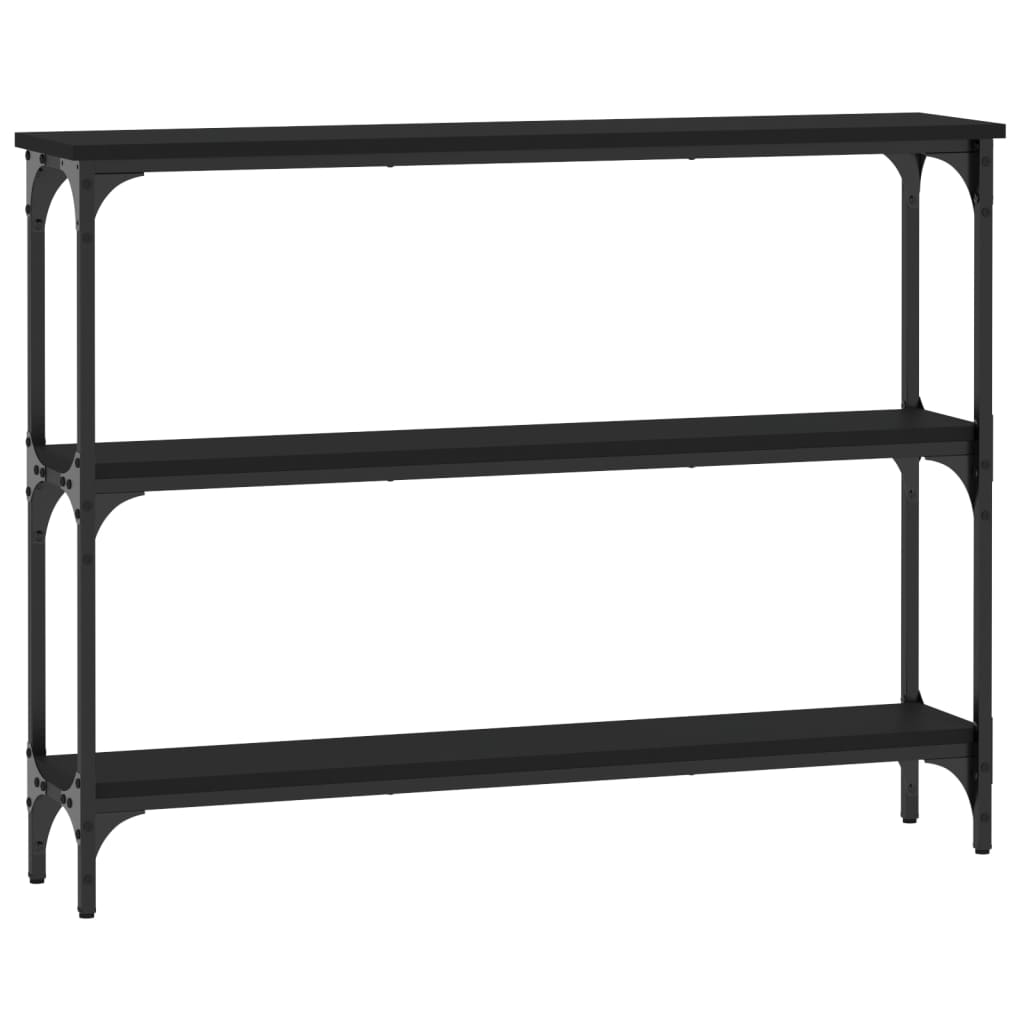 Konsolbord Sort 100x22,5x75 cm Træmateriale