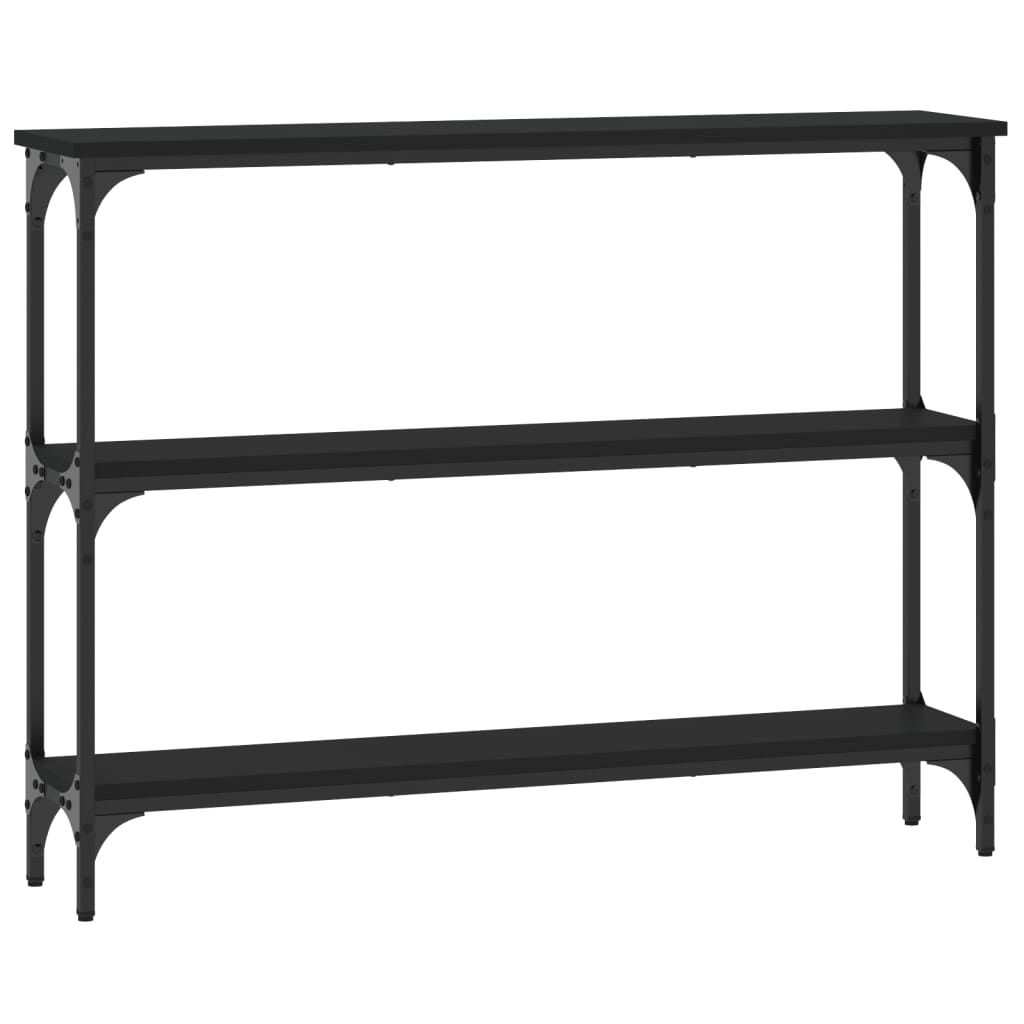 Konsolbord Sort 100x22,5x75 cm Træmateriale