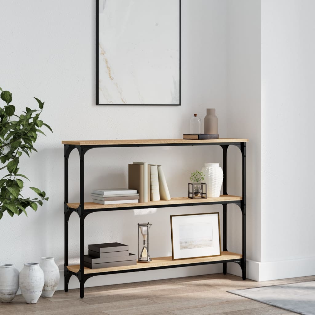 Konsolbord Sonoma eg 100x22,5x75 cm træmateriale