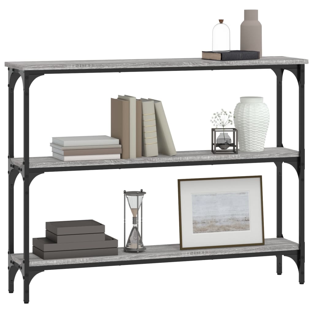 Konsolbord Grå Sonoma 100x22,5x75 cm Træmateriale