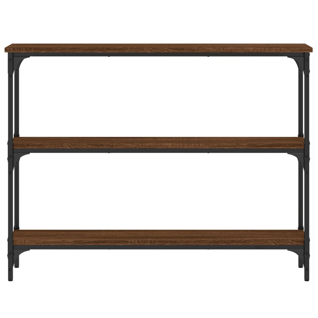 Konsolbord Brun Eg Look 100x22,5x75 cm Træmateriale