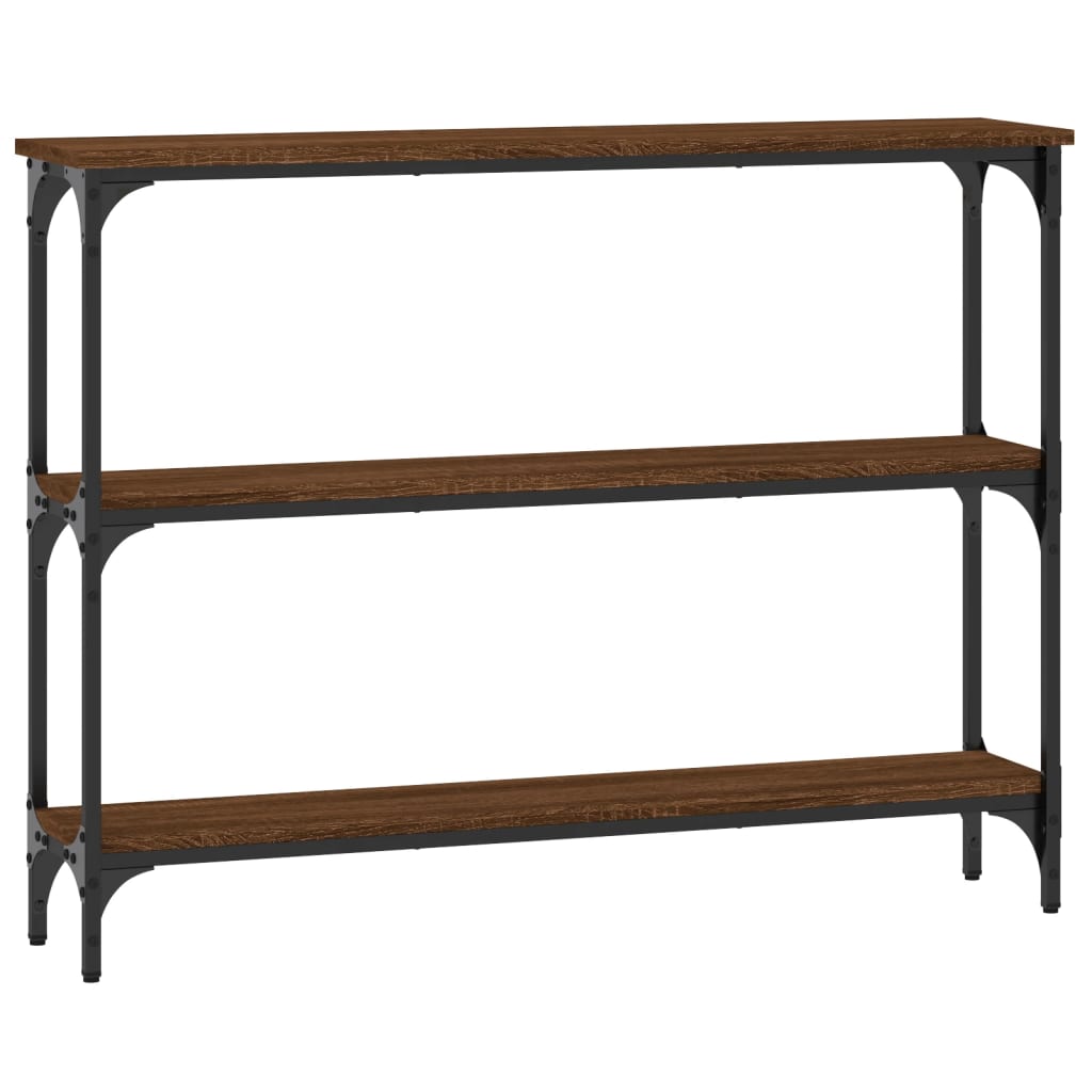 Konsolbord Brun Eg Look 100x22,5x75 cm Træmateriale