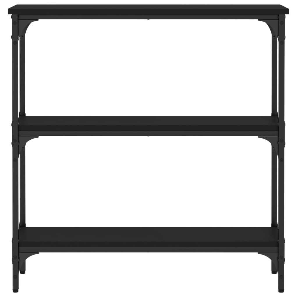 Konsolbord Sort 75x22,5x75 cm Træmateriale