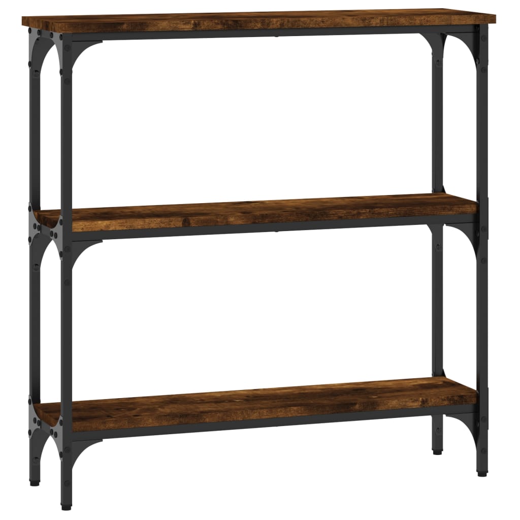 Konsolbord røget eg 75x22,5x75 cm træmateriale