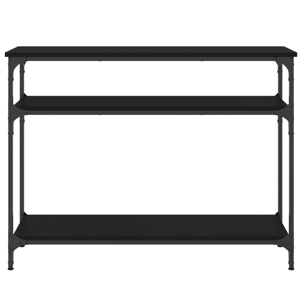 Konsolbord Sort 100x29x75 cm Træmateriale