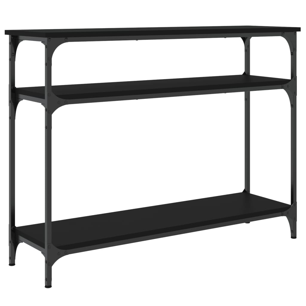 Konsolbord Sort 100x29x75 cm Træmateriale