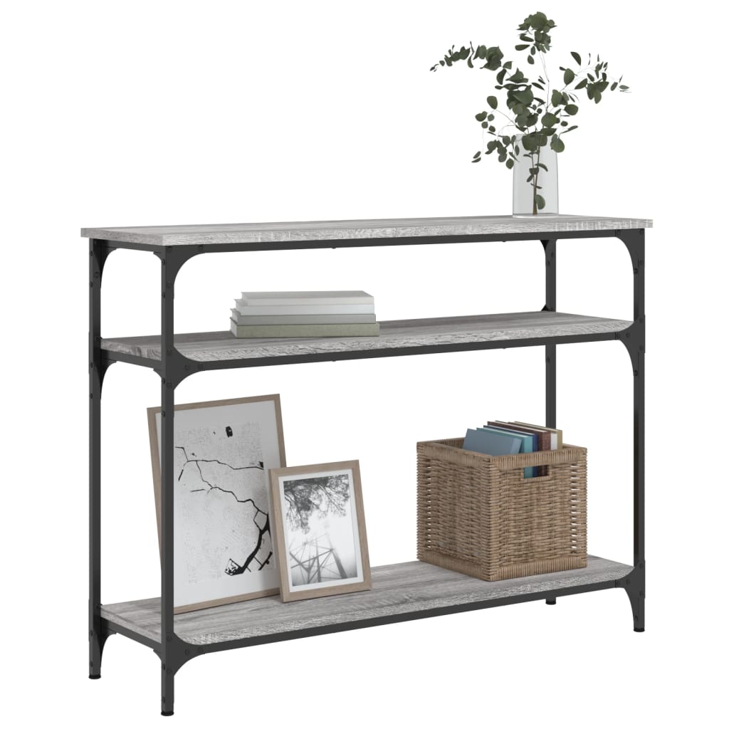 Konsolbord Grå Sonoma 100x29x75 cm Træmateriale